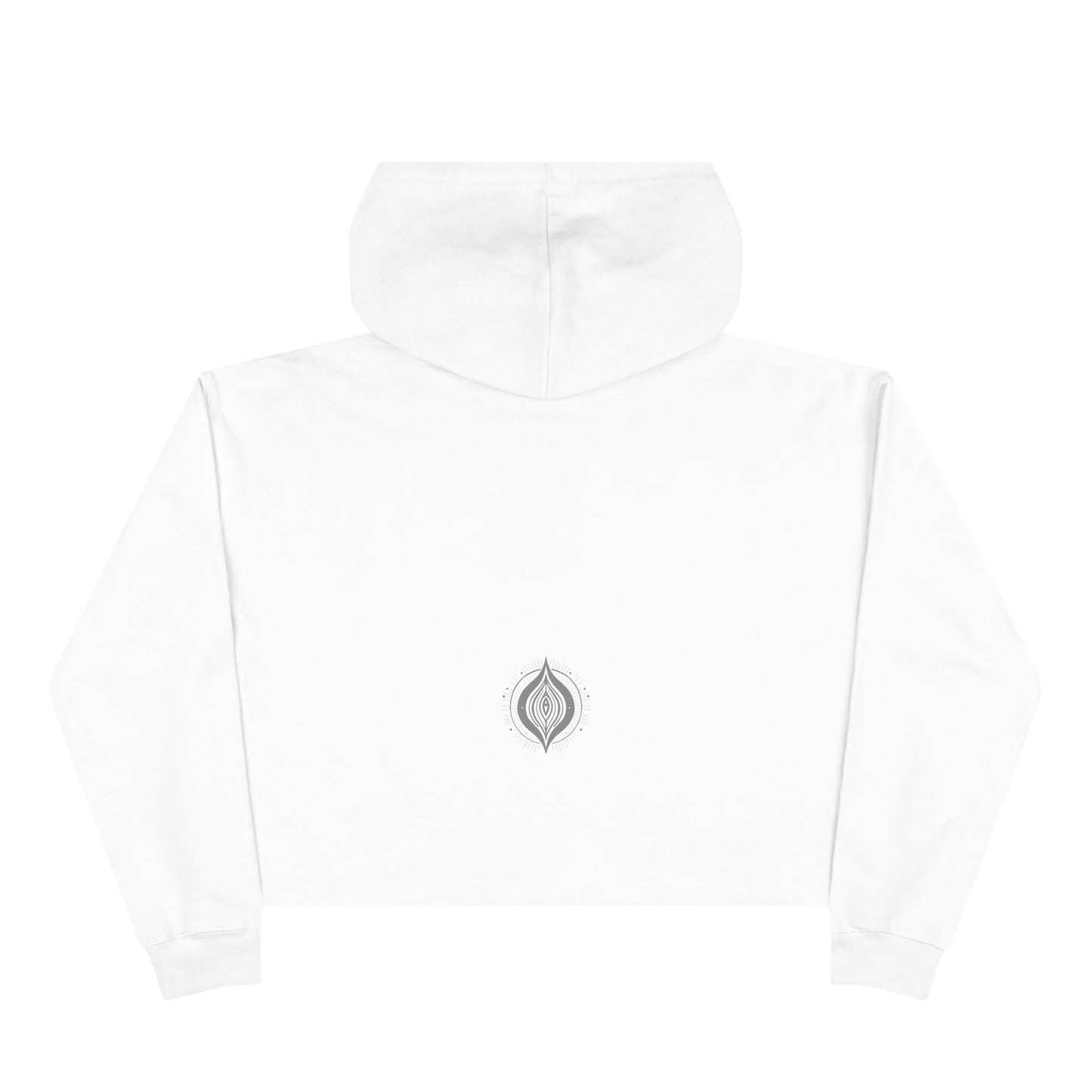 B. Art Inspired Designed Crop Hoodie - Meaningful Fashion for Casual Outings Printed With Original Custom Artwork "Emerald Perfection"