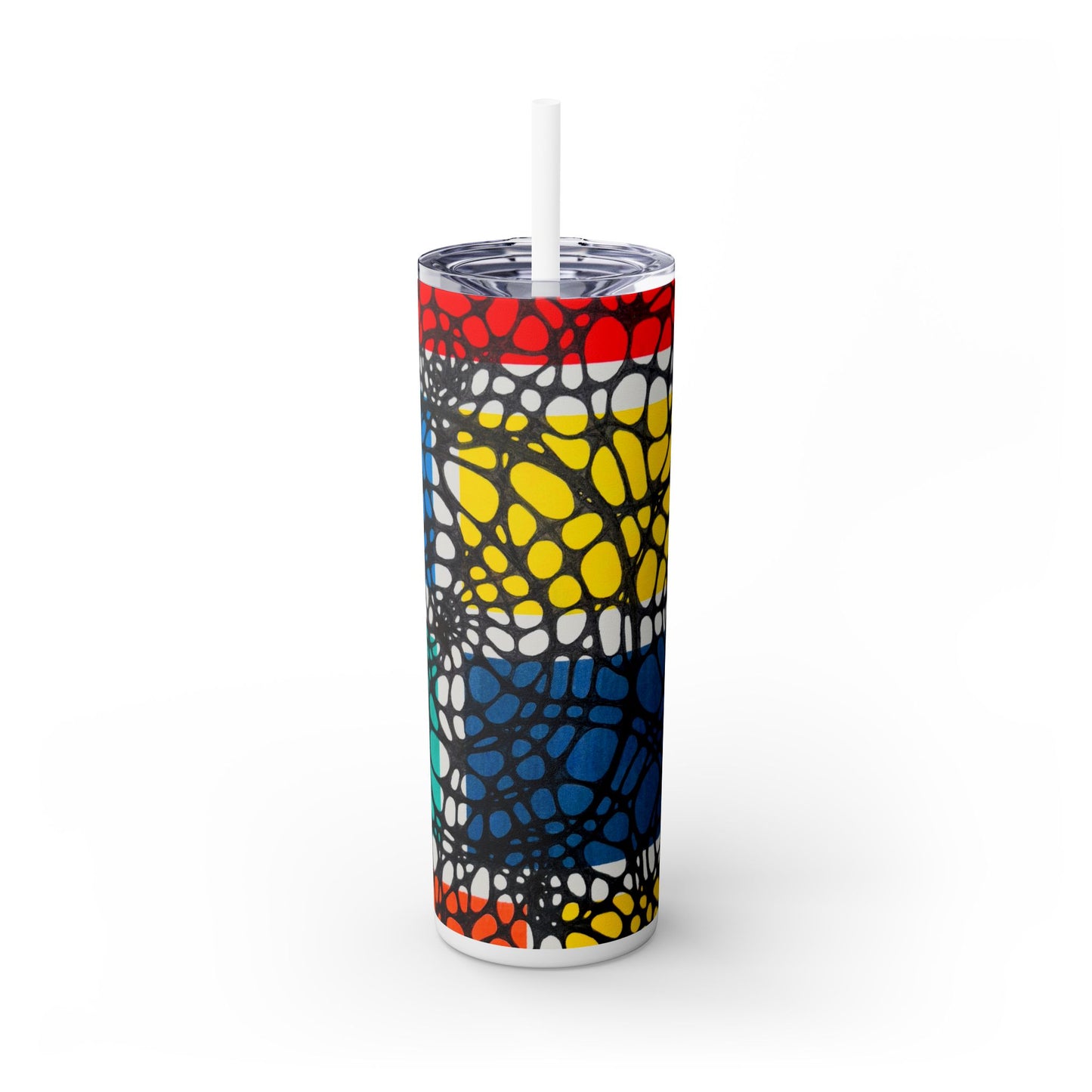 Gathering Skinny Tumbler – Abstract 20oz with Straw