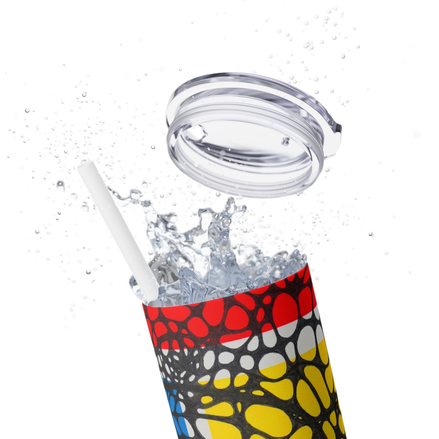 Gathering Skinny Tumbler – Abstract 20oz with Straw