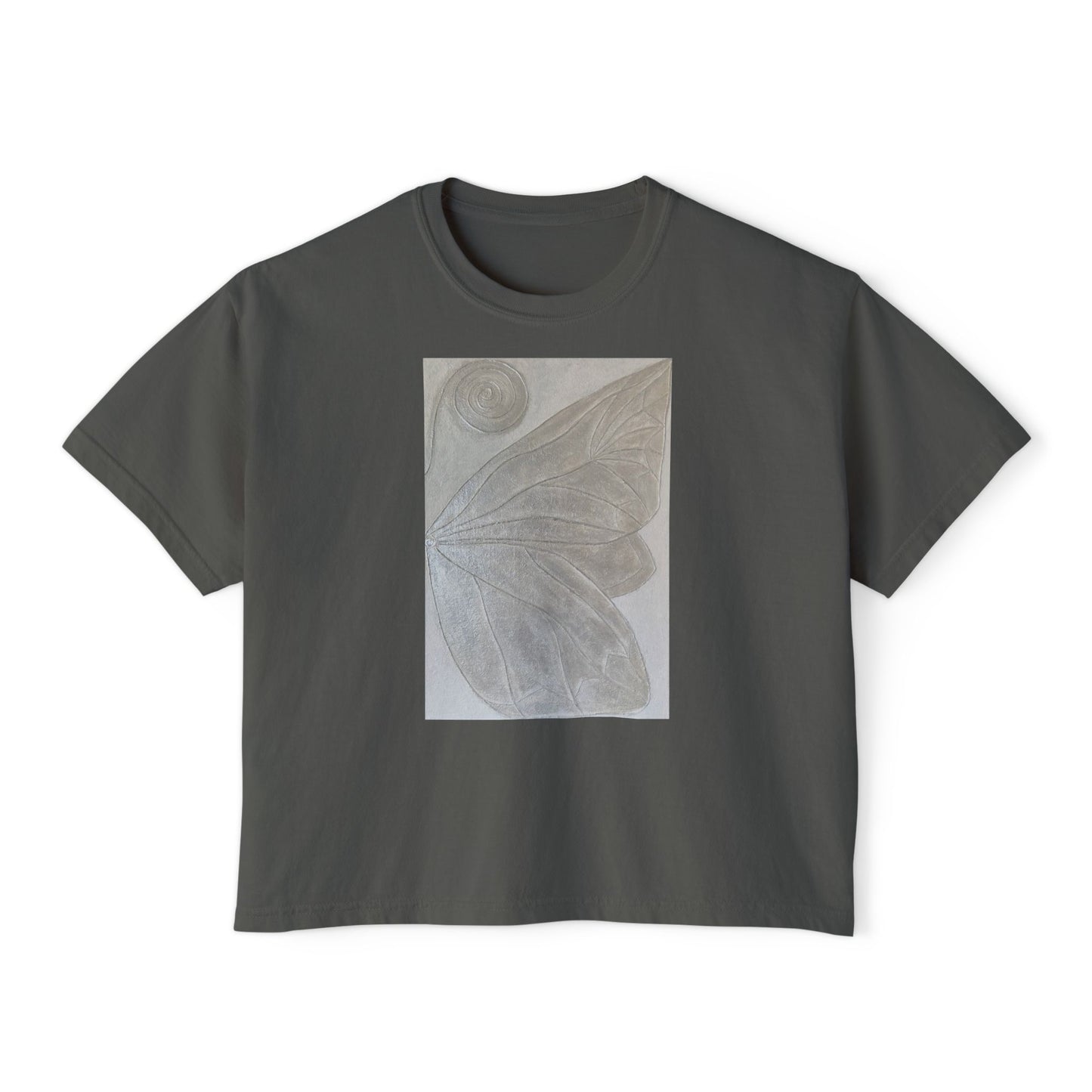 Art Inspired Eco-Chic Cotton Everyday Soulful Tee T-Shirt Printed With Original Custom Artwork "Butterfly Perfection"