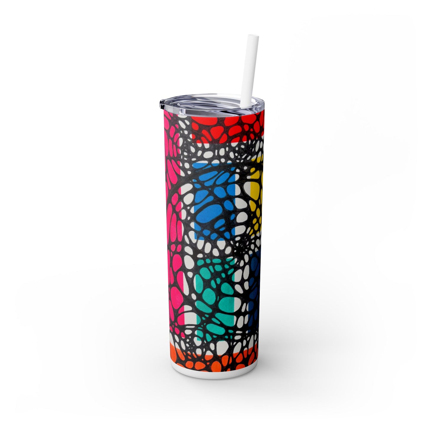 Gathering Skinny Tumbler – Abstract 20oz with Straw