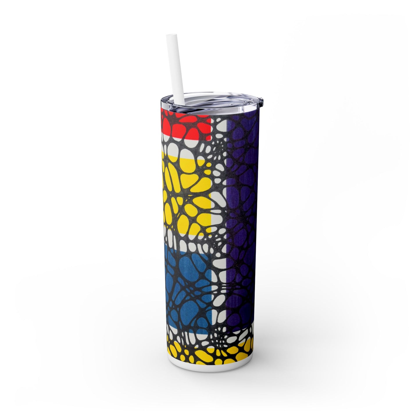 Gathering Skinny Tumbler – Abstract 20oz with Straw