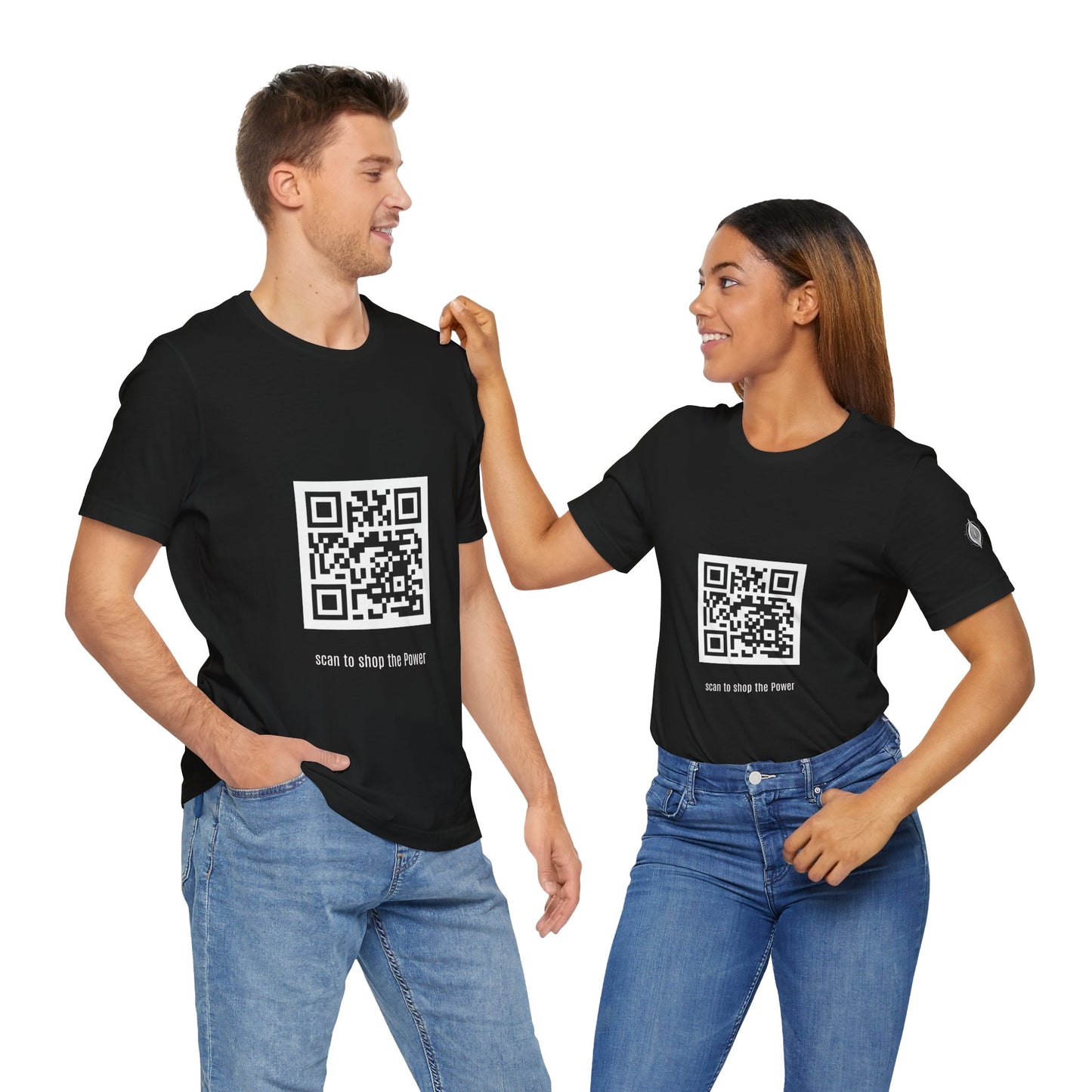 Healing Power QR Code Unisex Tee - Scan to Shop