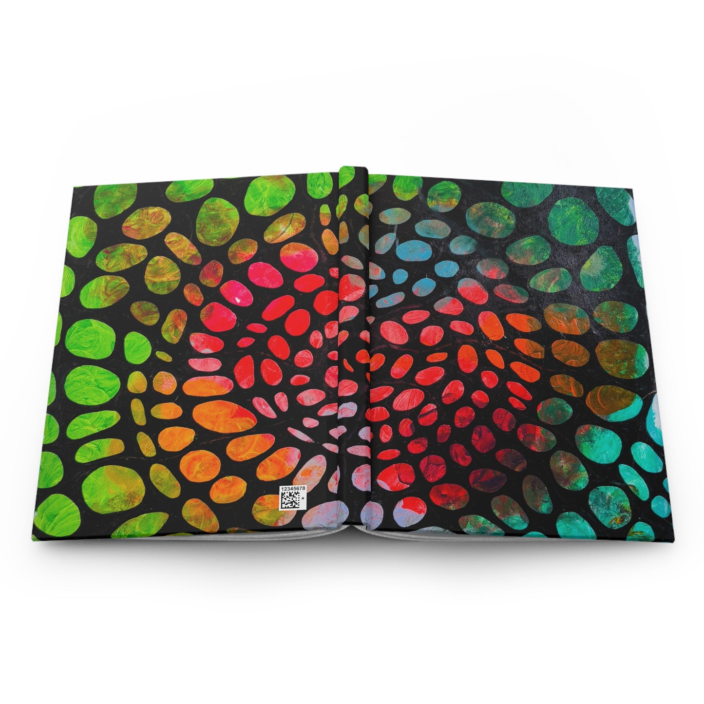 Beginnings Vibrant Abstract Hardcover Journal