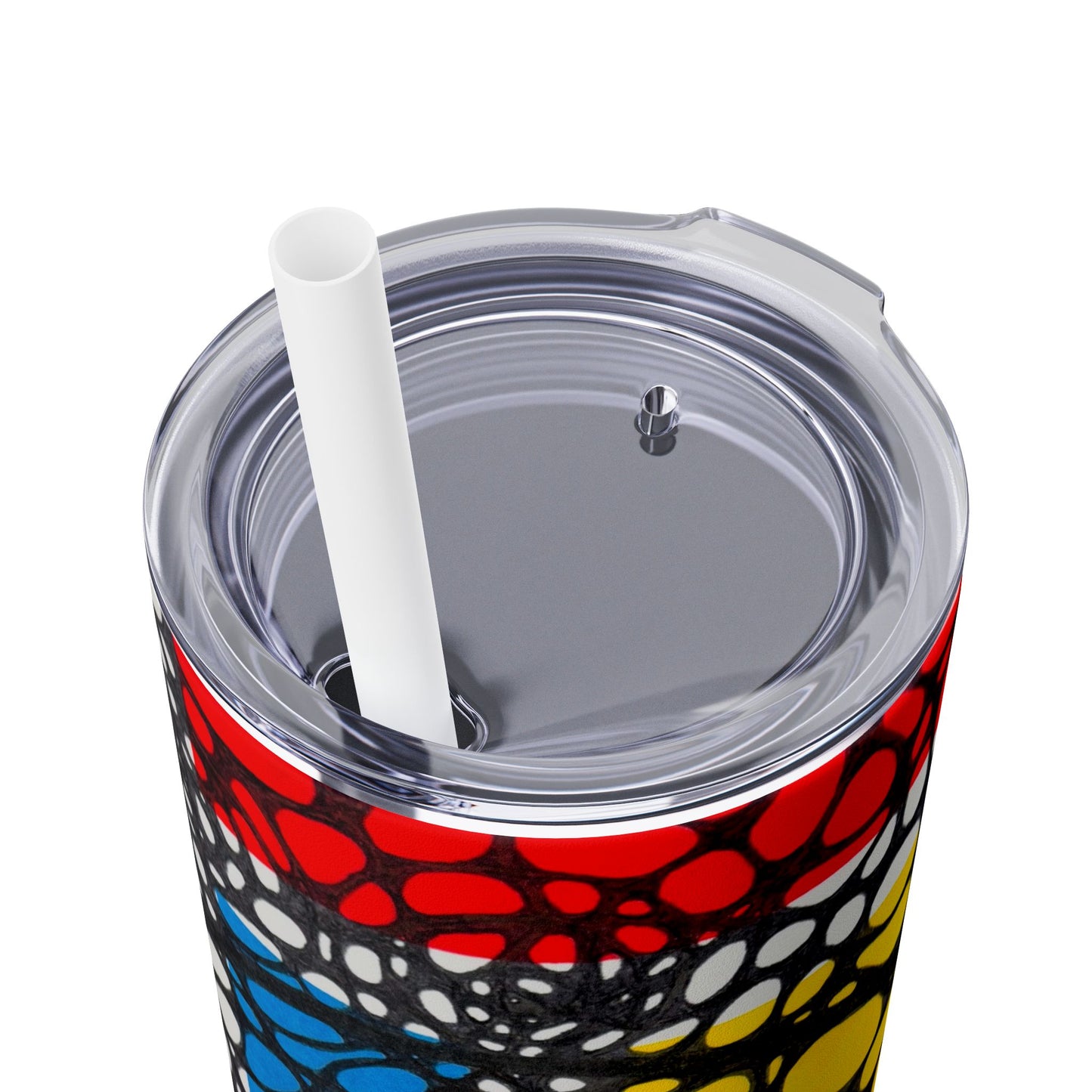 Gathering Skinny Tumbler – Abstract 20oz with Straw