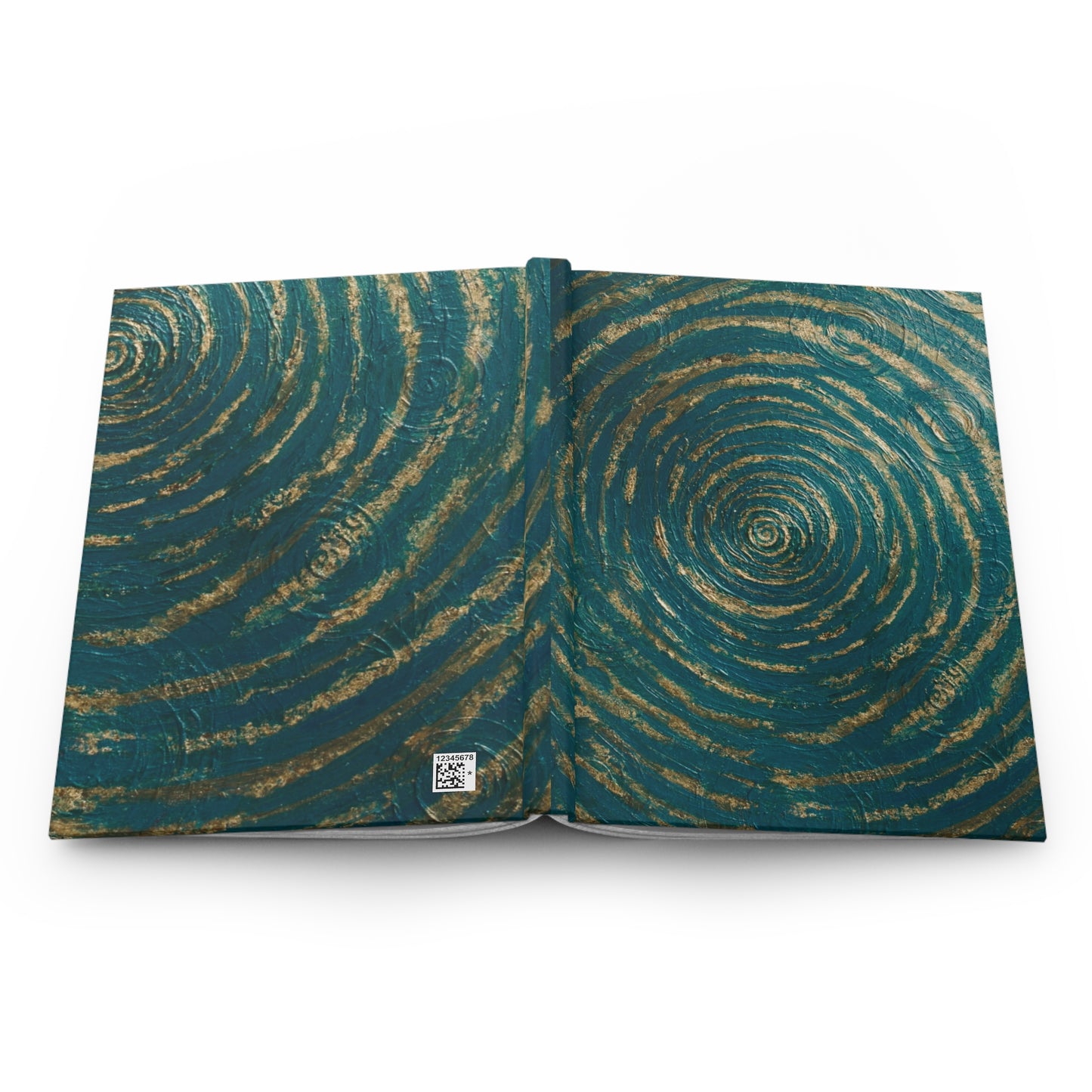 B. Art-Inspired Hardcover Journal for Creative Writing & Inspiration Printed With Original Custom Artwork "Emerald Perfection"