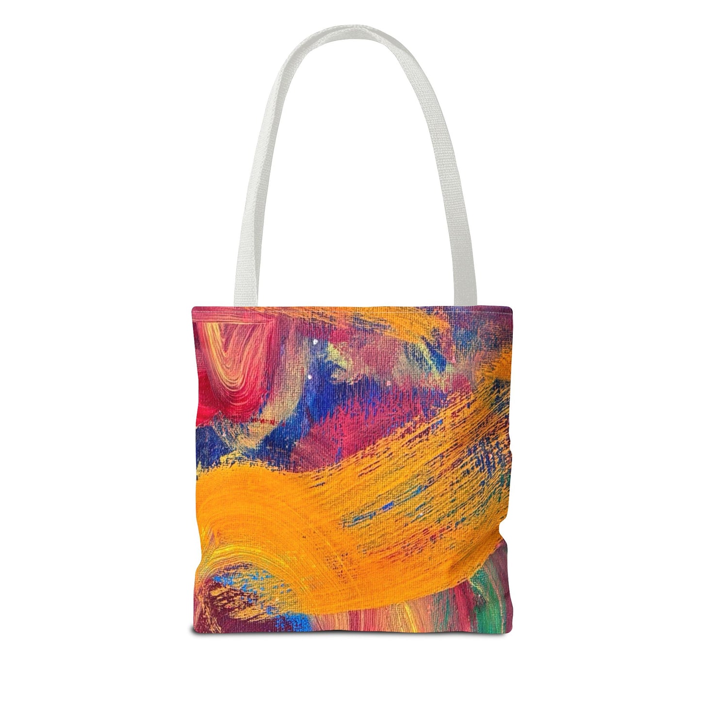 Power Art-Inspired Tote Bag - Bold Colors, Strength & Energy Design, Durable & Lightweight