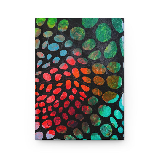 Beginnings Vibrant Abstract Hardcover Journal