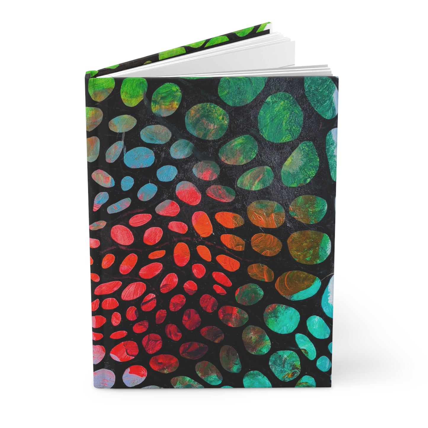 Beginnings Vibrant Abstract Hardcover Journal