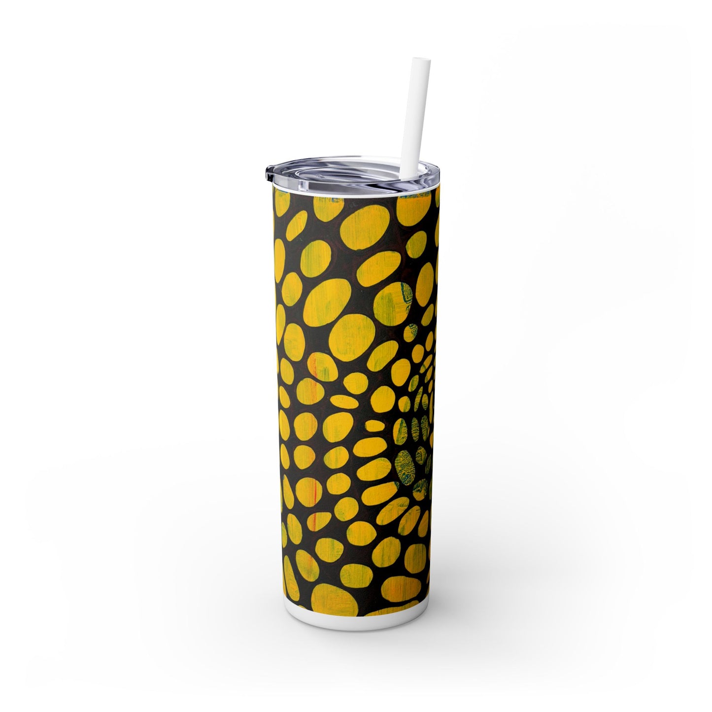 Vision Skinny Tumbler – Colorful Abstract 20oz with Straw