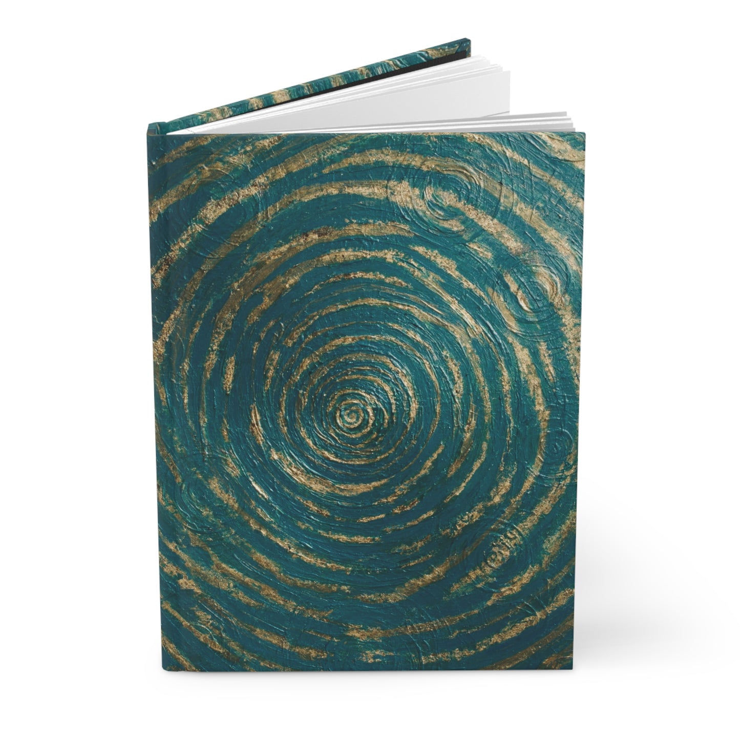 B. Art-Inspired Hardcover Journal for Creative Writing & Inspiration Printed With Original Custom Artwork "Emerald Perfection"