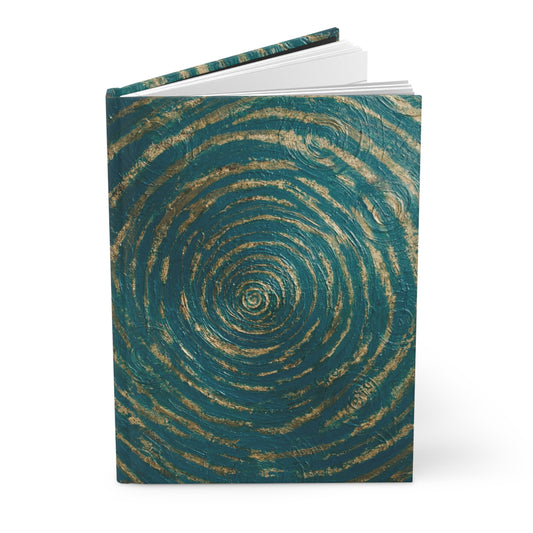 B. Art-Inspired Hardcover Journal for Creative Writing & Inspiration Printed With Original Custom Artwork "Emerald Perfection"