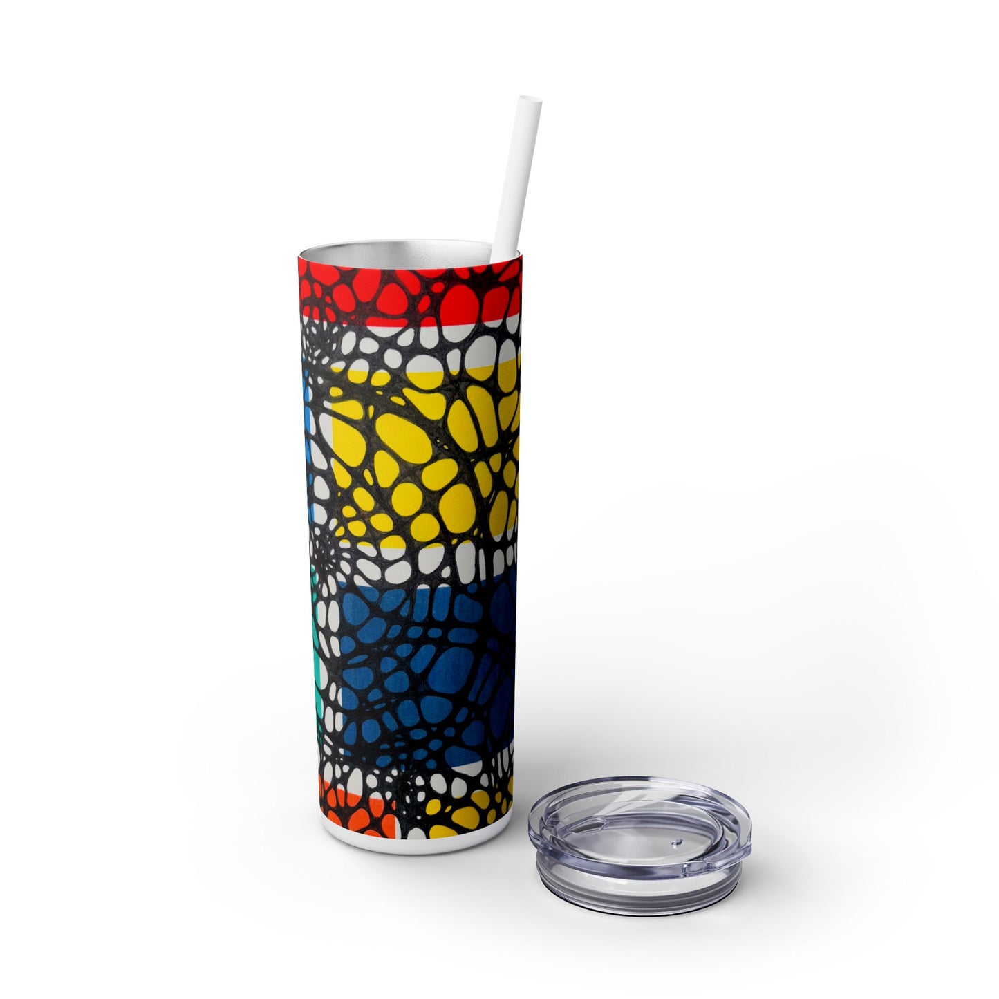 Gathering Skinny Tumbler – Abstract 20oz with Straw